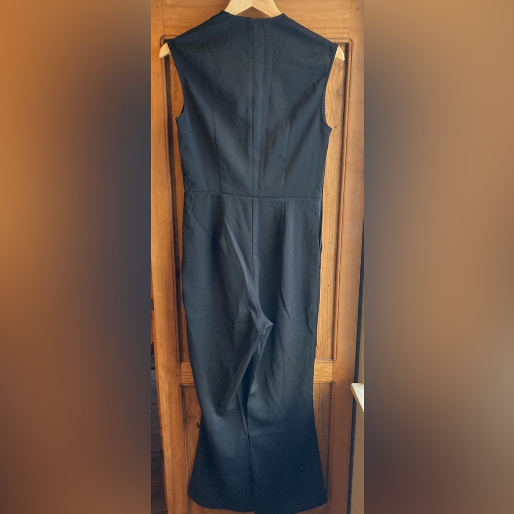 NWT Oyrosy black embroidered western jumpsuit sz. 6 - Picture 4 of 8